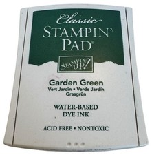 Stampin Up Classic Stampin Pad Garden Green Ink Case Crafting Stamping Used Dry