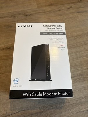 NETGEAR AC1750 WiFi DOCSIS 3.0 Cable Modem Router (C6300) No Ethernet Cable