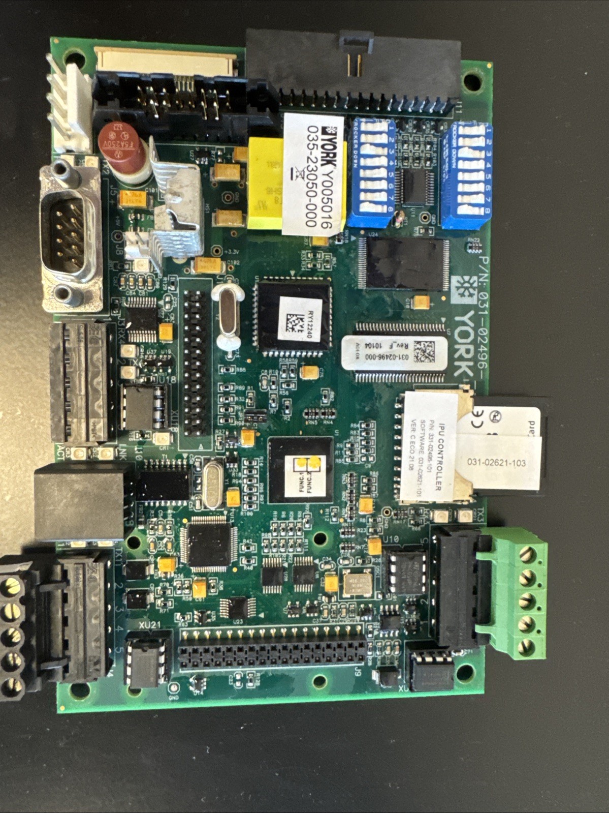 Used York 331-02496-101 CPU/ Control Board