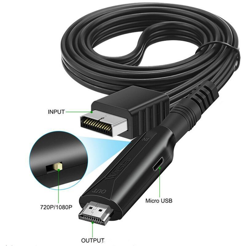 For Sony PS1 PS2 to HDMI Adapter Cable Game Console Audio Video Converter Lot View 5