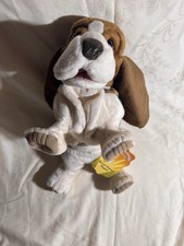 Folkmanis Basset Hound Hand Puppet , Brown, White, Black