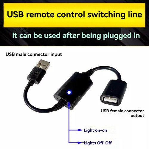 Interruttore Telecomando USB DC 5V ON OFF per Striscia Luce LED USB Lettura2706 - Foto 6 di 9