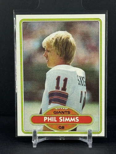 PHIL SIMMS Rookie 1980 Topps # 225 RC Giants QB Legend Super Bowl MVP  23SH001