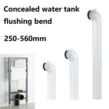 Wall Mounted HDPE Toilet Flushing Elbow Compatible with Multiple Toilet Models