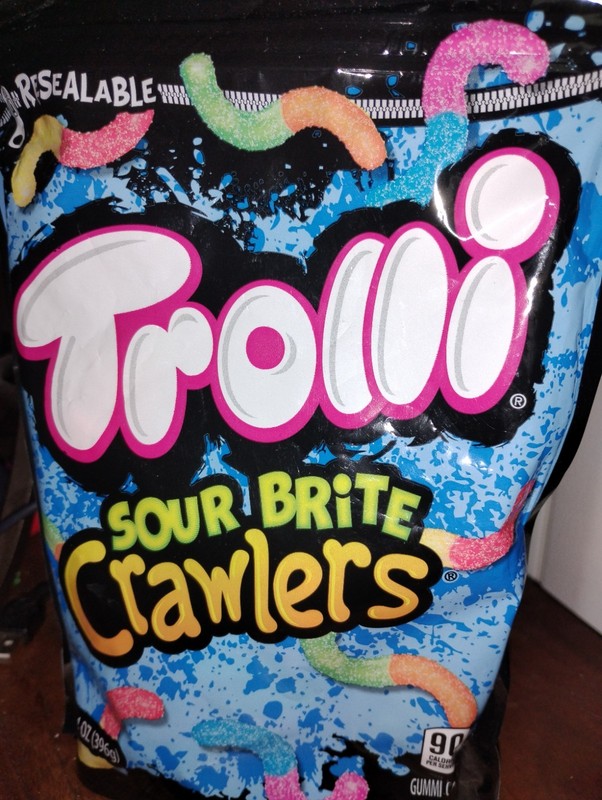 Trolli Sour Brite Crawlers Gummy Candy! 14 Oz. Bag! 10/2026