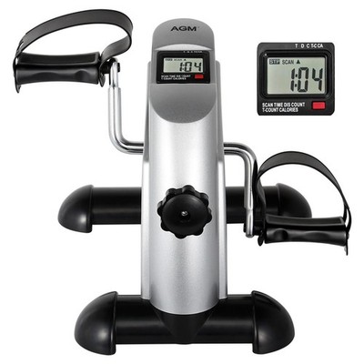 Mini Exercise Bike, AGM Under Desk Bike Pedal Exerciser Foot Cycle Arm & Leg ...