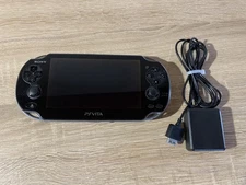 5853 PlayStation PS VITA PCH-1100 Crystal Black TESTED Excellent