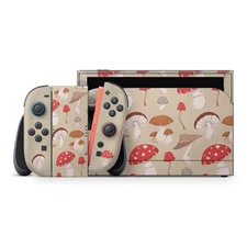 Nintendo Switch 2 Skin  Full Wrap 3M Decal with Cute Mushroom Design