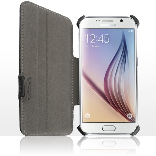 PU Cuero Funda Piel para Samsung Galaxy S6 Soporte Case Cover |