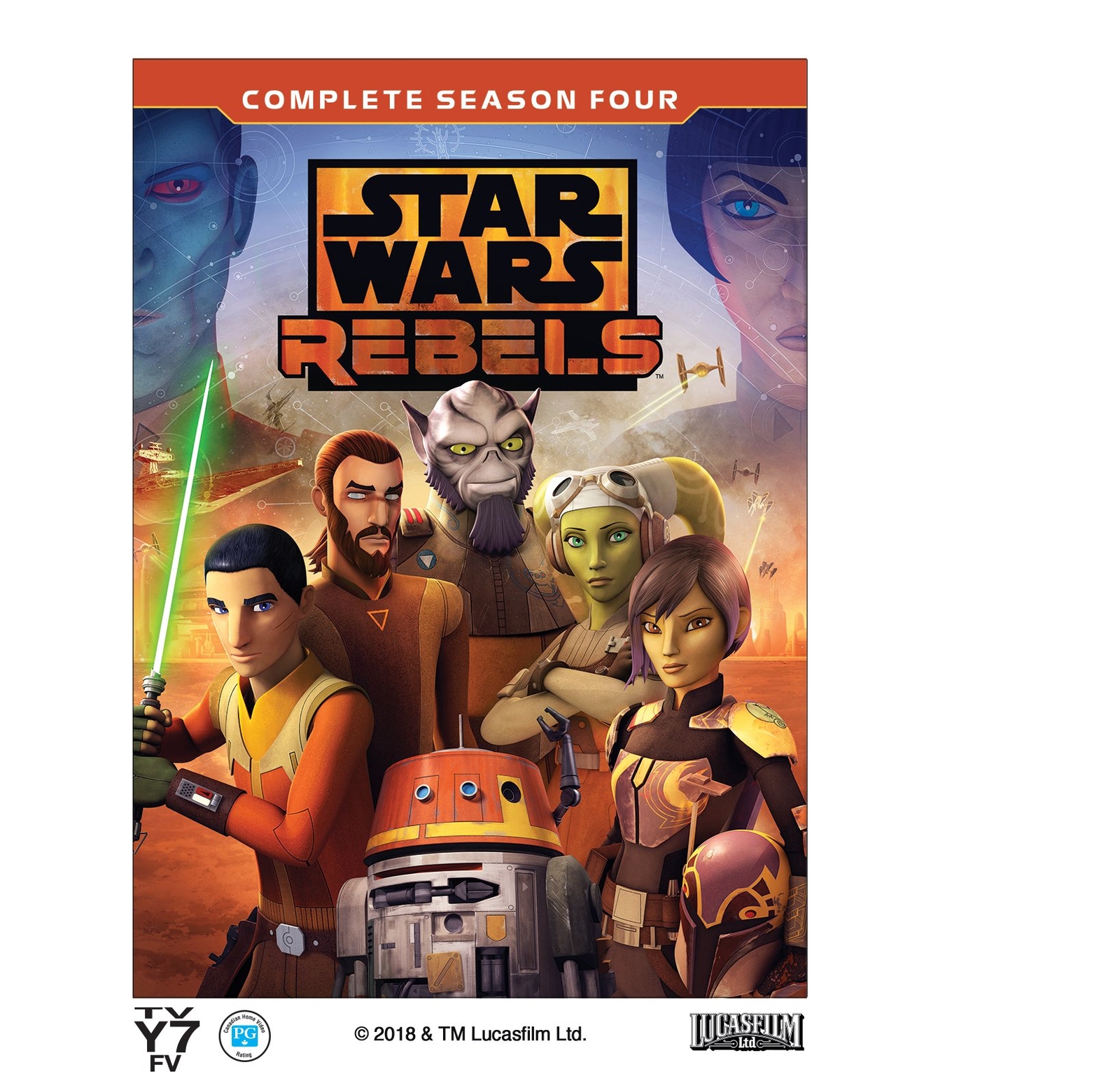 STAR WARS REBELS: COMPLETE SEASON FOUR (HOME VIDEO RELEASE) (DVD)