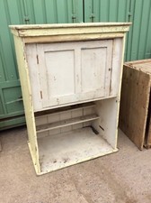 Interesting Old Reclaimed Painted Pine Deep Storage Cupboard 137.5x98.3cm