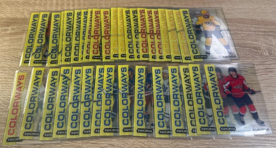 2024-25 UPPER DECK SYNERGY HOCKEY COLORWAYS YELLOW NEON SP CARDS-PICK FROM LIST! - Image 2 of 2