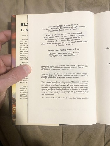 📒Black Genesis Hardcover L Ron Hubbard 2742 - Picture 9 of 12