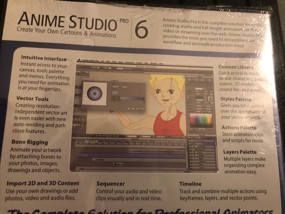 Anime Studio 6: The Official Guide by Kelly L. Murdock - New in Shrink Wrap - Image 3 of 4