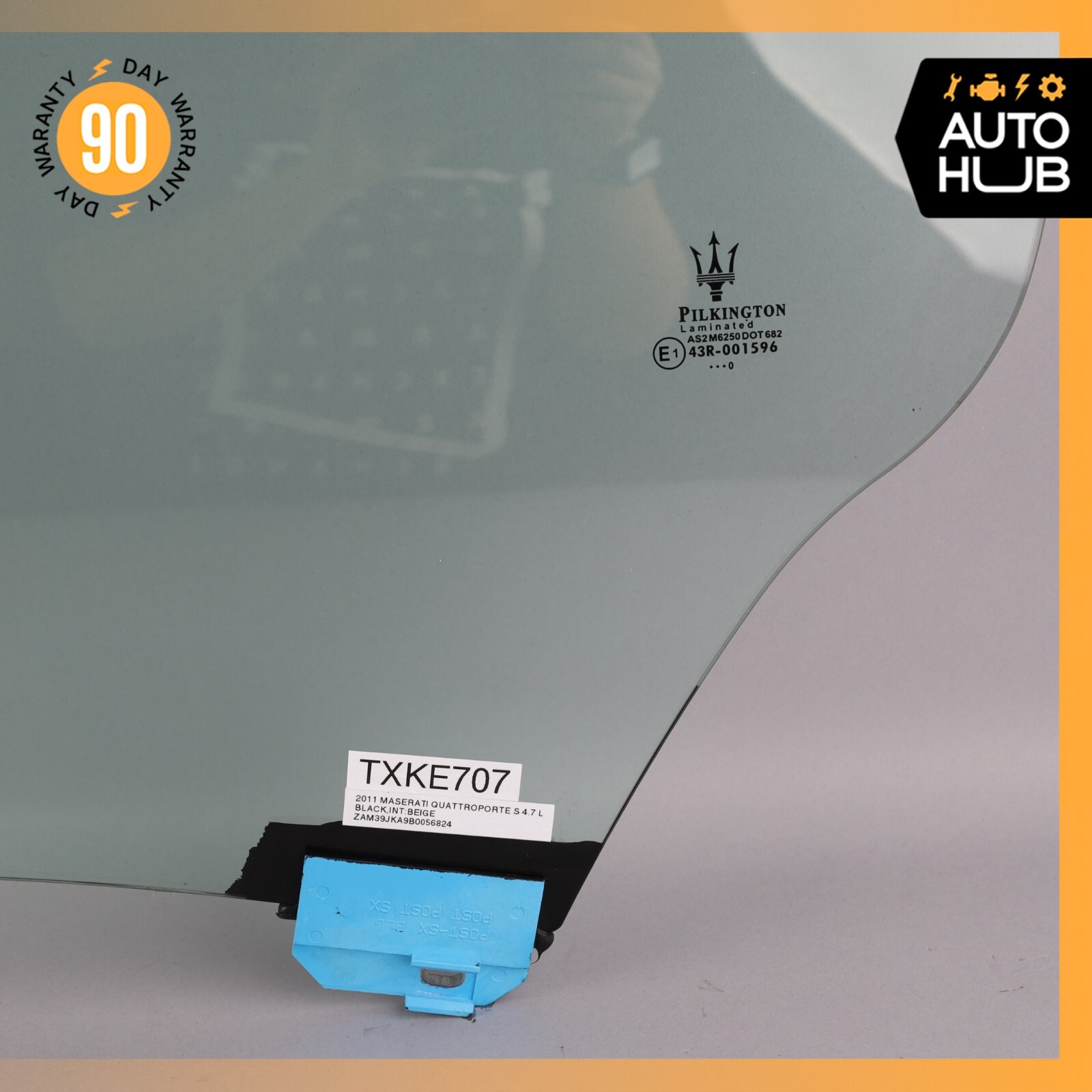 03-13 Maserati Quattroporte M139 S Rear Left Side Door Window Glass OEM 74k