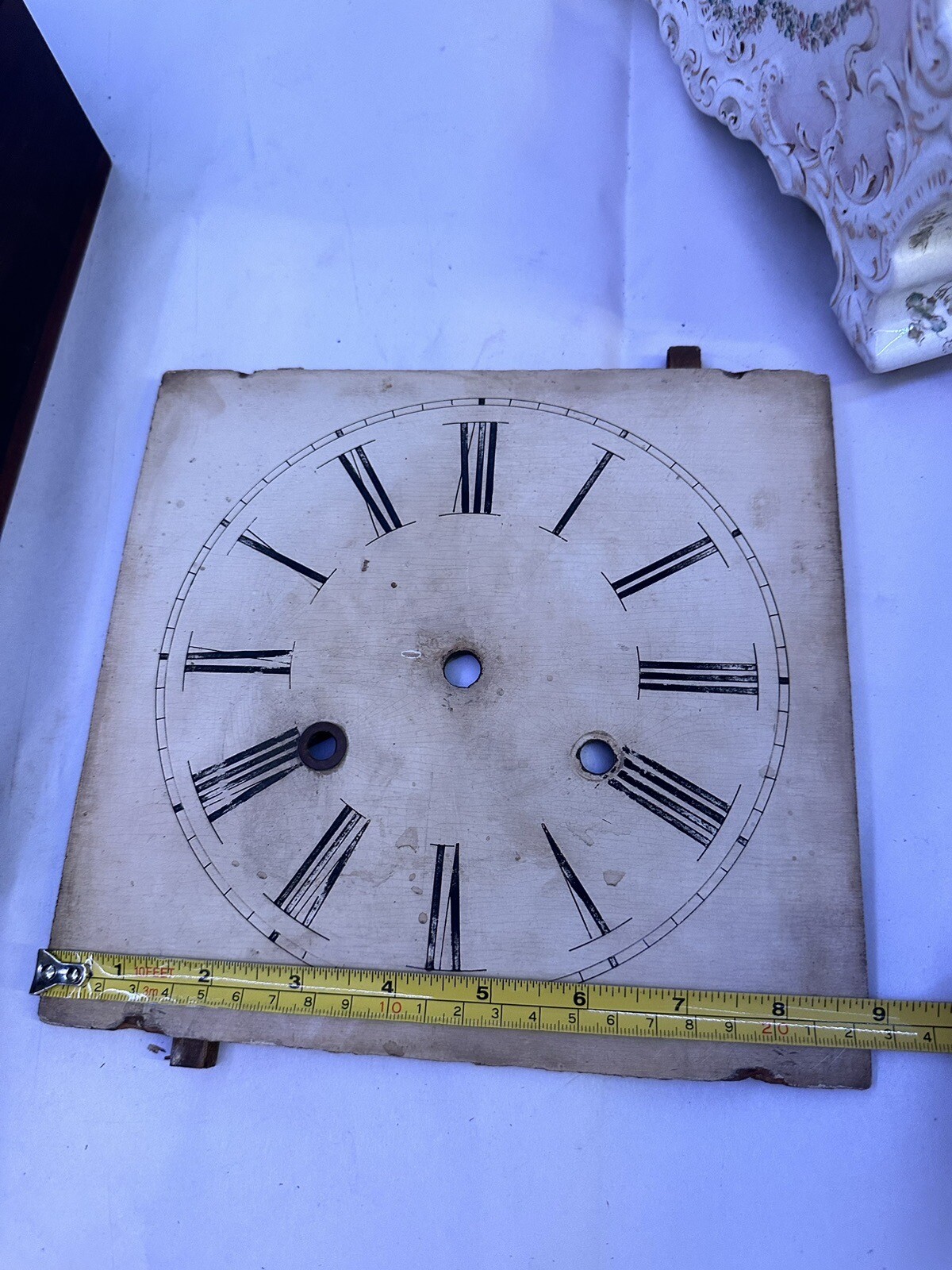 Antique Ogee Wooden Clock Dial eBay