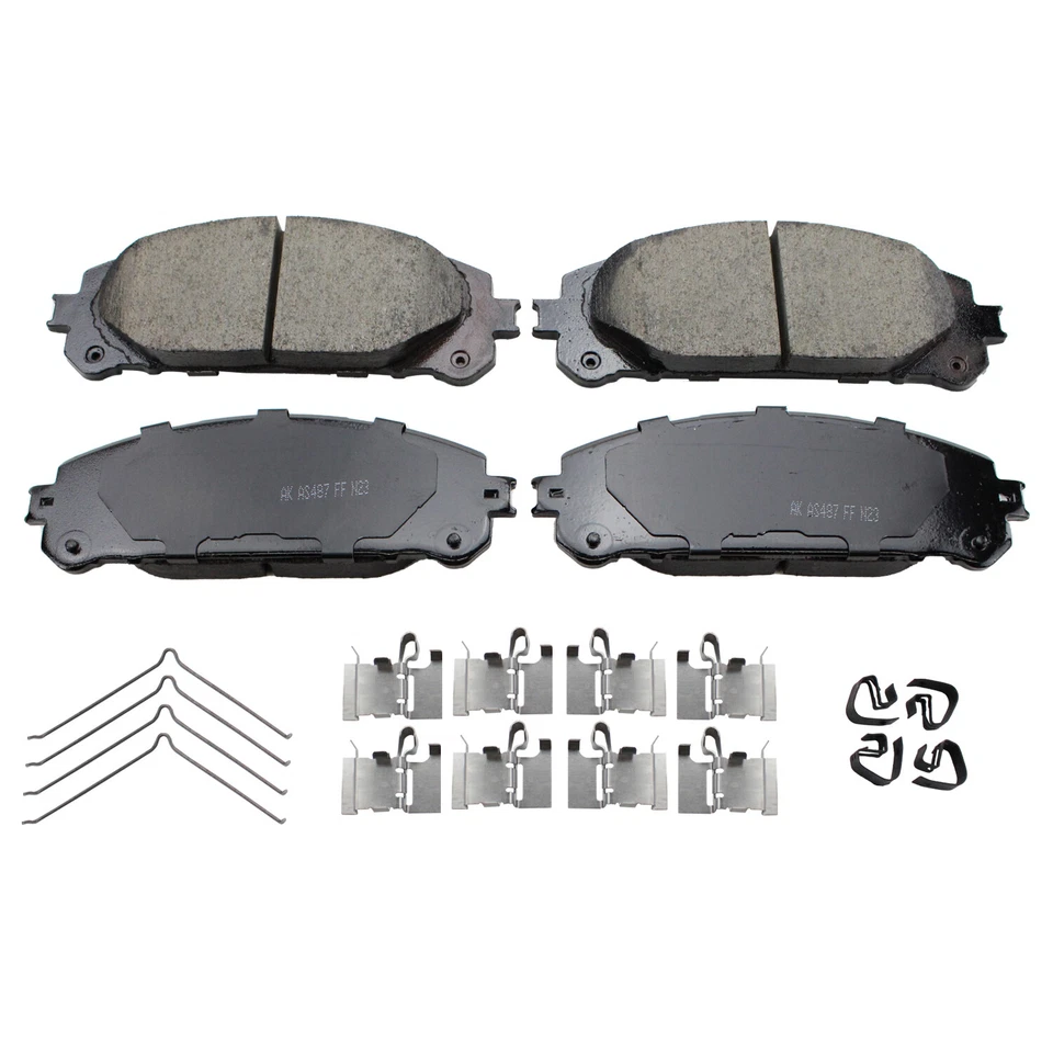 Juego de pastillas de freno de disco delanteras Akebono ProACT para Toyota Sienna 2015-2018 Foto 2 de 4