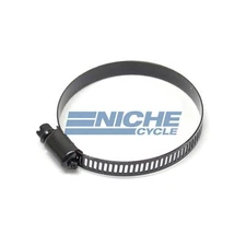 2 1/4" Universal Black Adjustable Hose Clamp 8mm Narrow 32-57mm