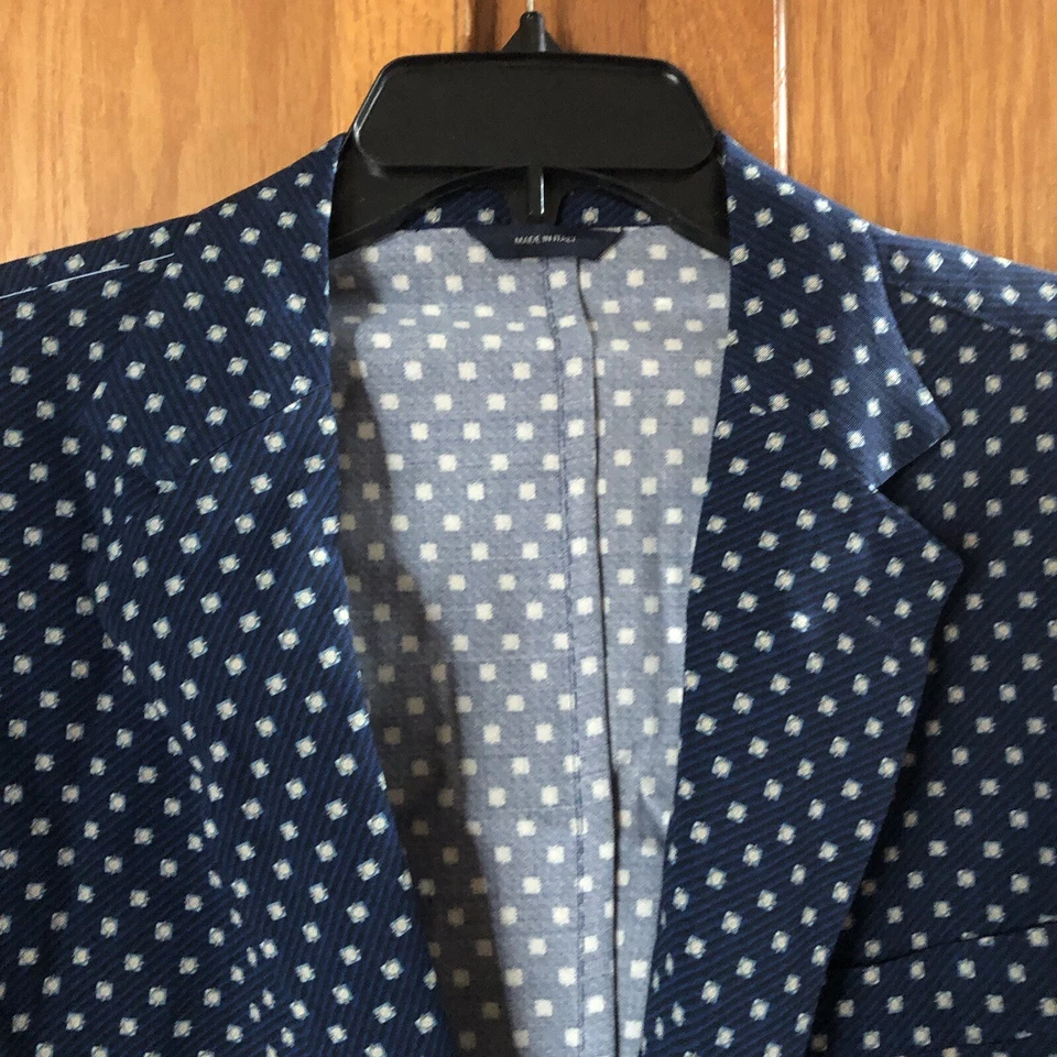 Chaqueta Tombolini Gravedad Cero 2 Botones Mezcla Lana Italia Hombres Talla 50 Clásica Nueva con Etiquetas Foto 3 de 4