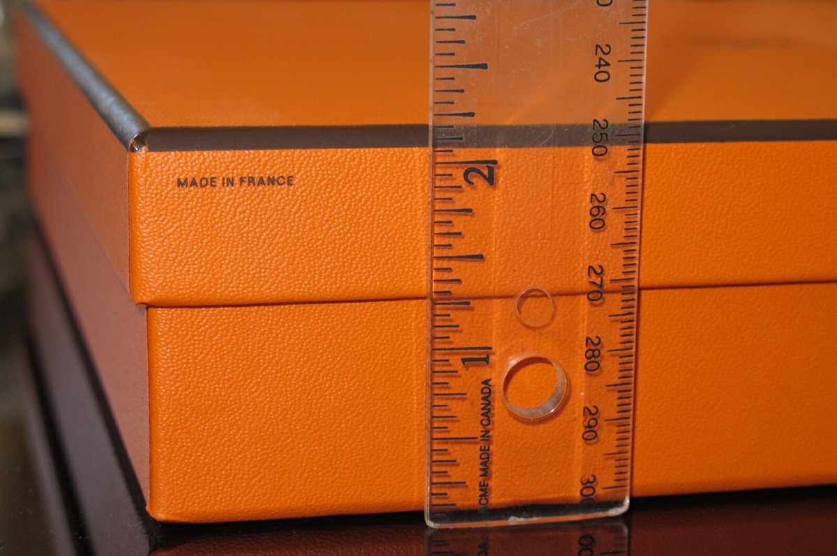 Authentic Hermès Orange Shoe Box Empty Large Gift Packaging Excellent Condition