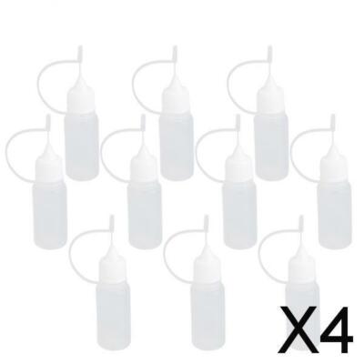 4x 10pcs   Droppers / Empty Water Dispenser Glue Bottle Pipette /