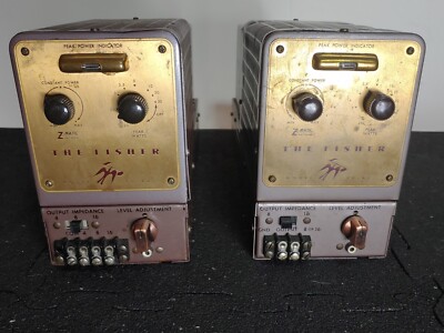 FISHER 80AZ MONO TUBE AMPS & 80C Preamp -Serviced & Working But