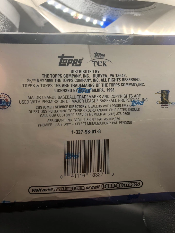 1998 TOPPS TEK BASEBALL FACTORY SEALED 20 PACK HTA HOBBY BOX - Image 4 of 4