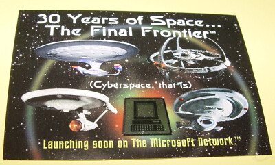 Star Trek 30 Years of Space... The Final Forntier (Launching soon Card)