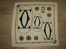 CARTIER PARIS FRANCE 100 SILK SCARF