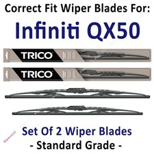 Wiper Blades 2-Pack Standard Wipers - fit 2014-2017 Infiniti QX50 - 30240/170
