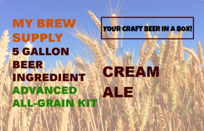 Cream Ale Advanced ALL GRAIN 5 Gal Beer Ingredient Kit by My Brew Supply