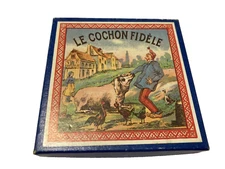 1987 LE COCHON FIDELE FRANZ JOSEF HOLLER PIG POCKET DEXTERITY PUZZLE GAME GERMAN
