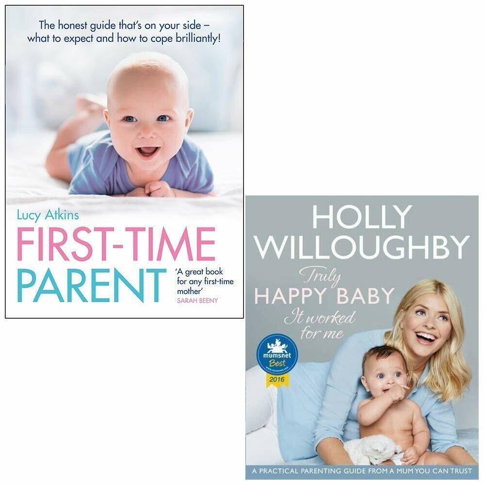 Truly Happy Baby Holly Willoughby, First Time Parent Lucy Atkins 2 Books Set NEW