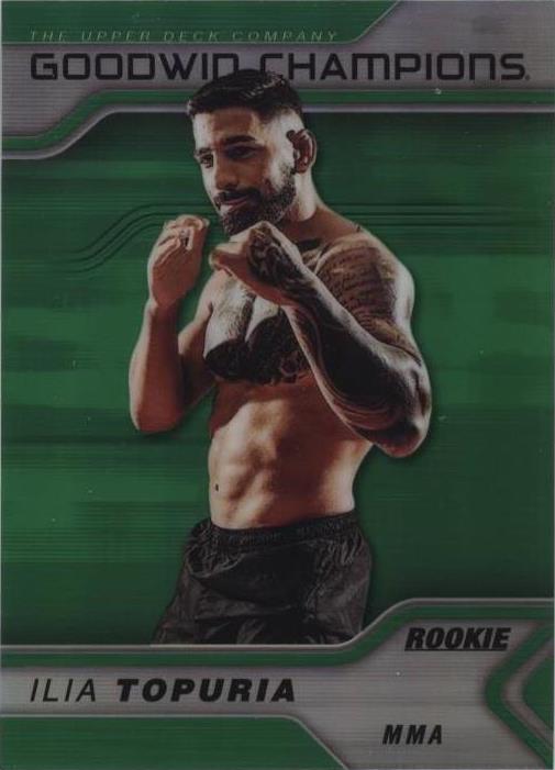 2023 Upper Deck Goodwin Champions - Platinum Ilia Topuria #P49 Green