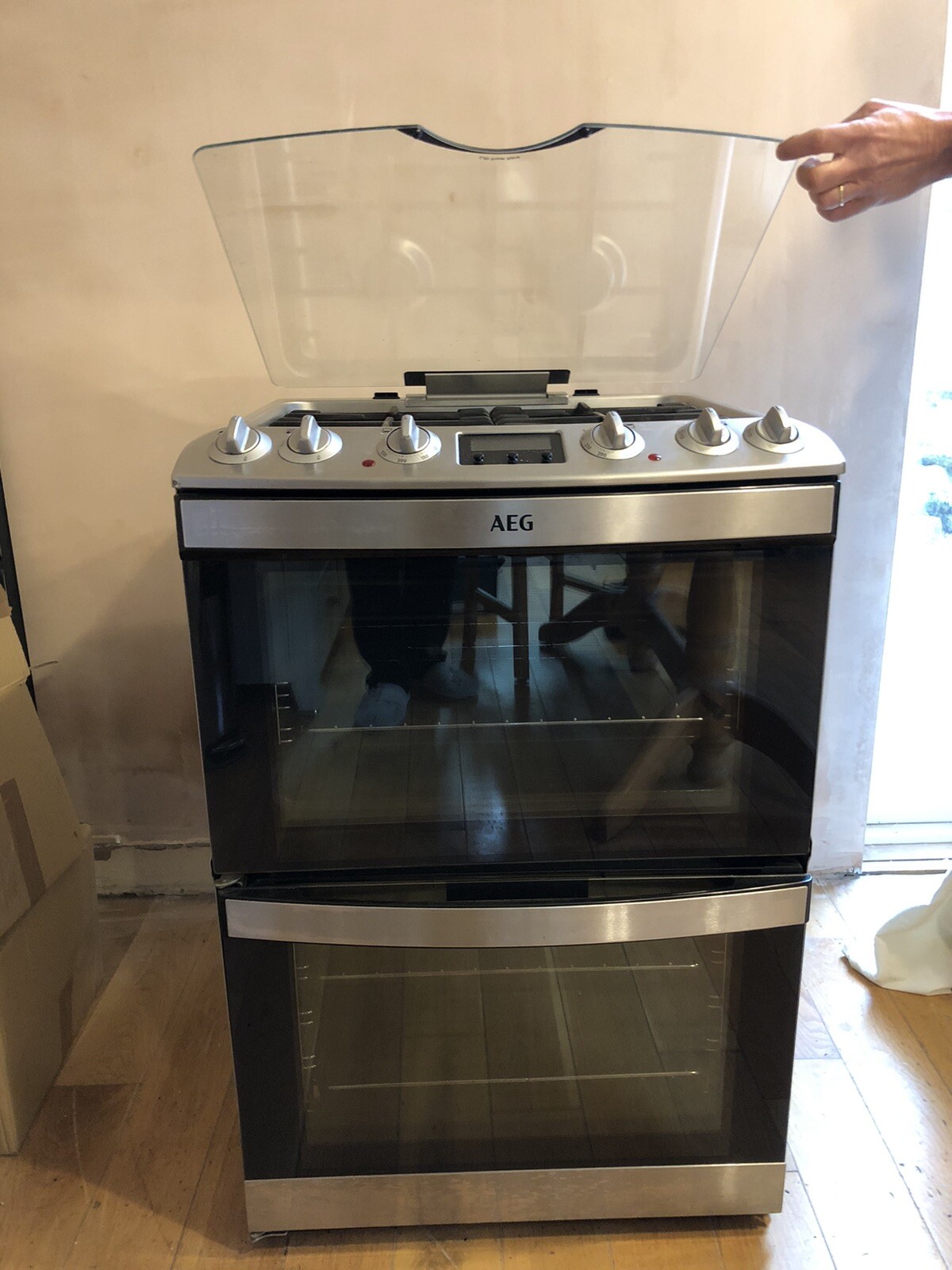AEG CKB6540ACM Dual Fuel Cooker with Double Oven Stainless Steel