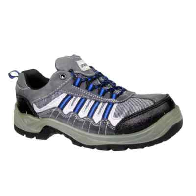 Sicherheitsschuhe mit Stahlkappe S1P Peter halbhohe Arbeitsstiefel GR41, grau