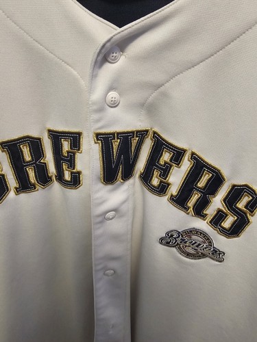 True Fan White Milwaukee Brewers Blank Back Jersey. 2xl/2eg - Picture 7 of 7