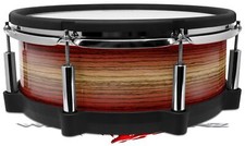 Wrap for Roland vDrum Shell PD140 Exotic Wood Zebra Wood Burst Fire Red