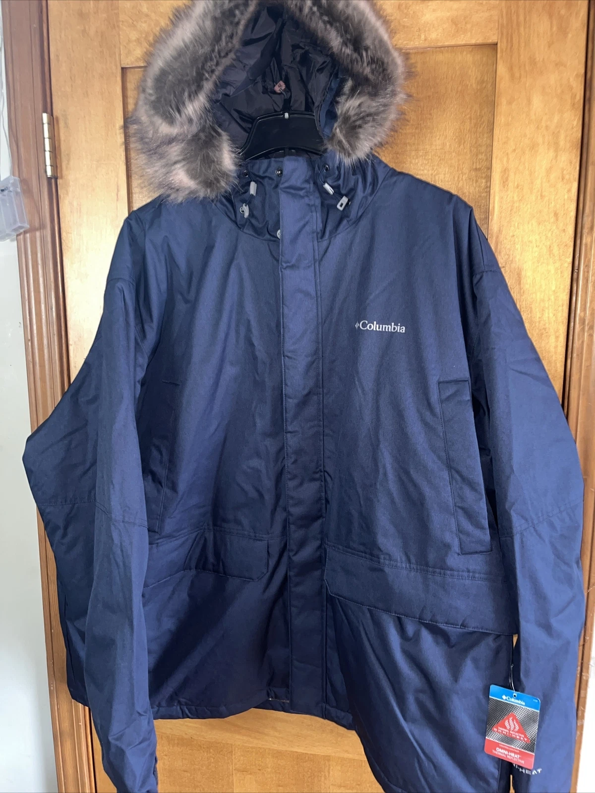 Columbia Men's Penns Creek II Parka OMNI-HEAT - Navy Blue - 4XL - New with Tags