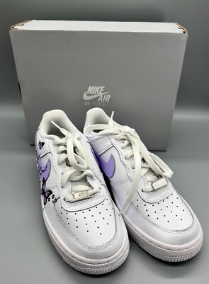 Size 4.5 (GS) - Nike Air Force 1 LE Low Triple White for sale