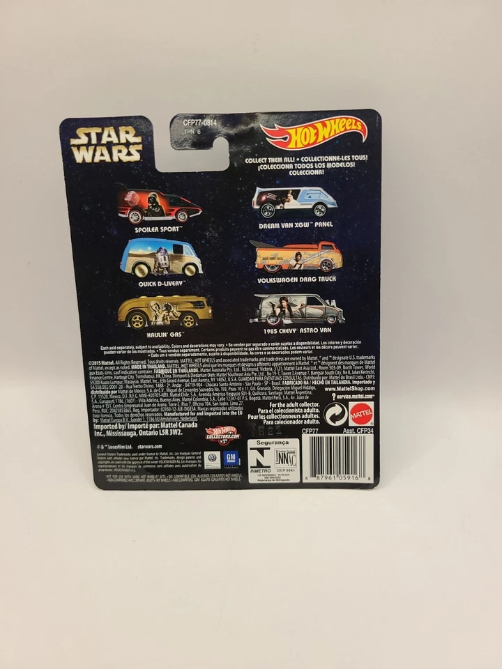 Camión de entrega rápida Hot Wheels Star Wars R2-D2 pitido pitido Foto 4 de 4