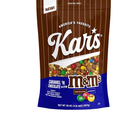 M&M'S Caramel & Chocolate Nuts Mix - Resealable 20oz Bag, Kosher Certified