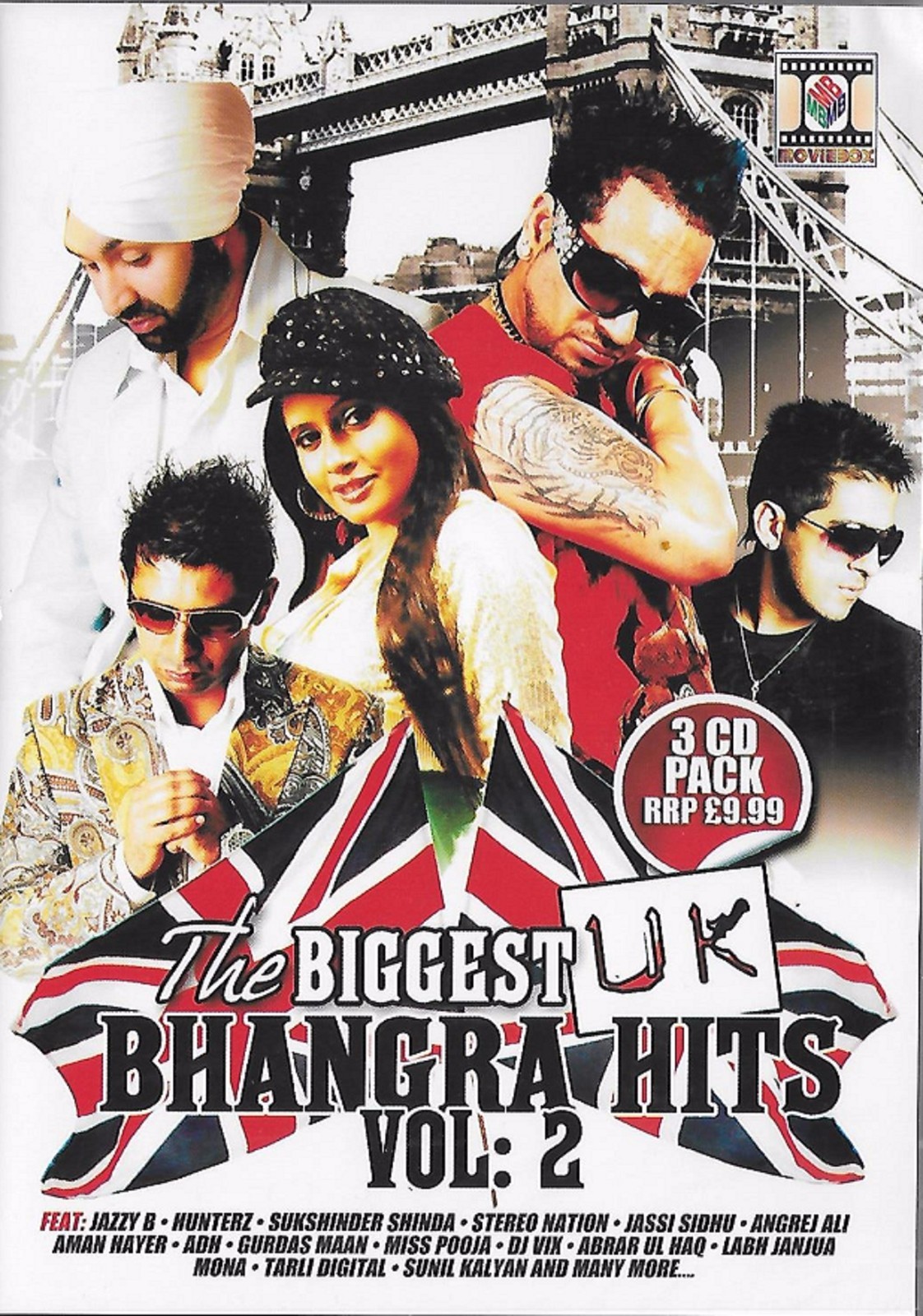 THE BIGGEST UK BHANGRA HITS VOL 2 - SUKSHINDER SHINDA,JAZZY B,GURDAS MAAN - 3CDs