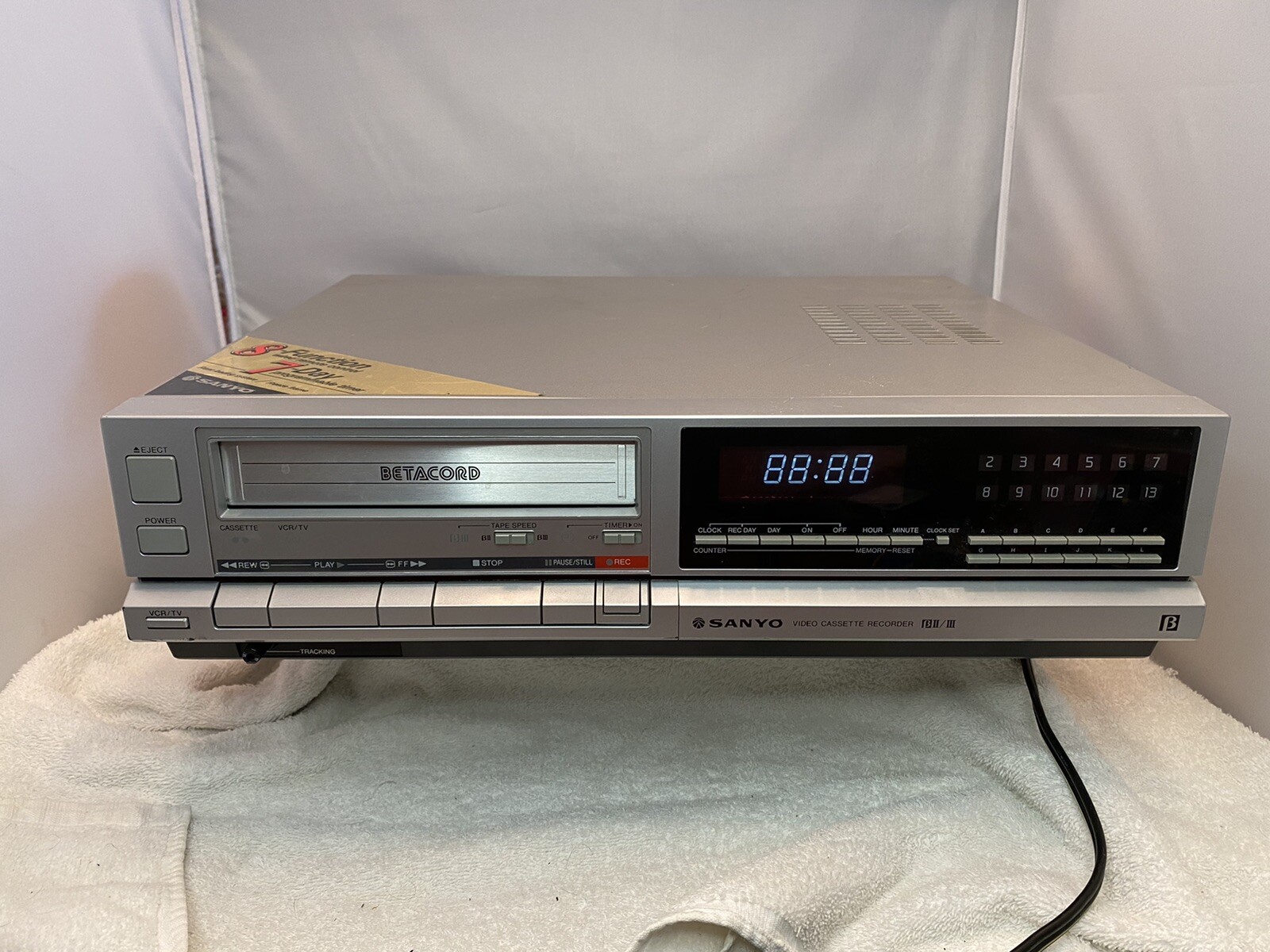 Sanyo Betacord Video Cassette Recorder Model 4010 1985 eBay