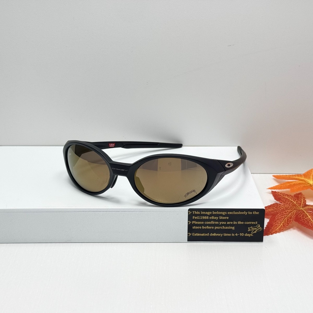 Oakley Eye Jacket Redux OO9438 Black Frame Brown Lens Sunglasses
