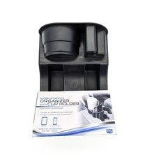 Black Cup Holder Phone Holder Seat Seam Wedge Car Auto Truck Universal Mount