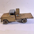 Vintage Tonka Farms Tan Stake Truck Pressed Steel Tonka Pickup Truck 1959