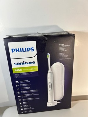 Philips Sonicare 6100 ProtectiveClean Electric Toothbrush White Open Box