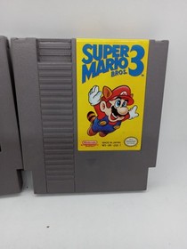 Lot Of 2 Nintendo NES Super Mario Bros Duck Hunt & Super Mario Bros 3 Authentic