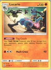 Lucario #117/236 (LP) SM - Unified Minds SM11 Pokemon on eBay